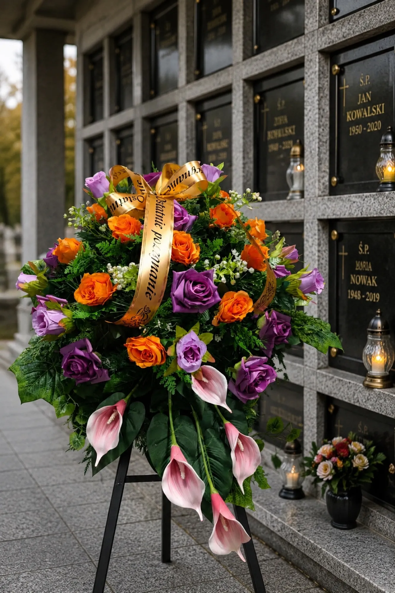 Wieńce i wiązanki kondolencyjne — zdjęcie 6
